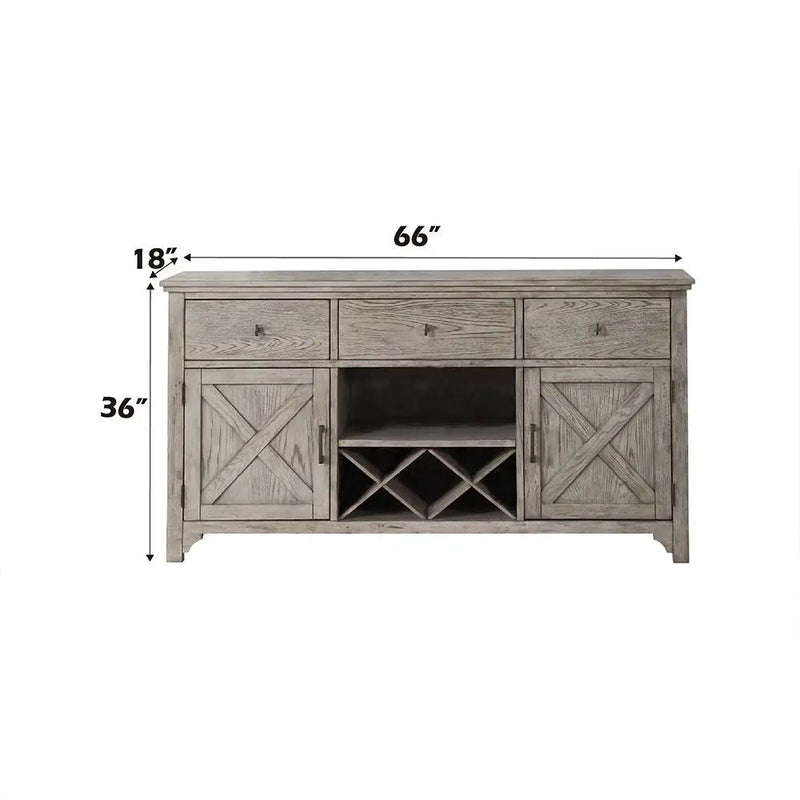 Rocky - Server - Gray Oak by Unique Piece Furniture