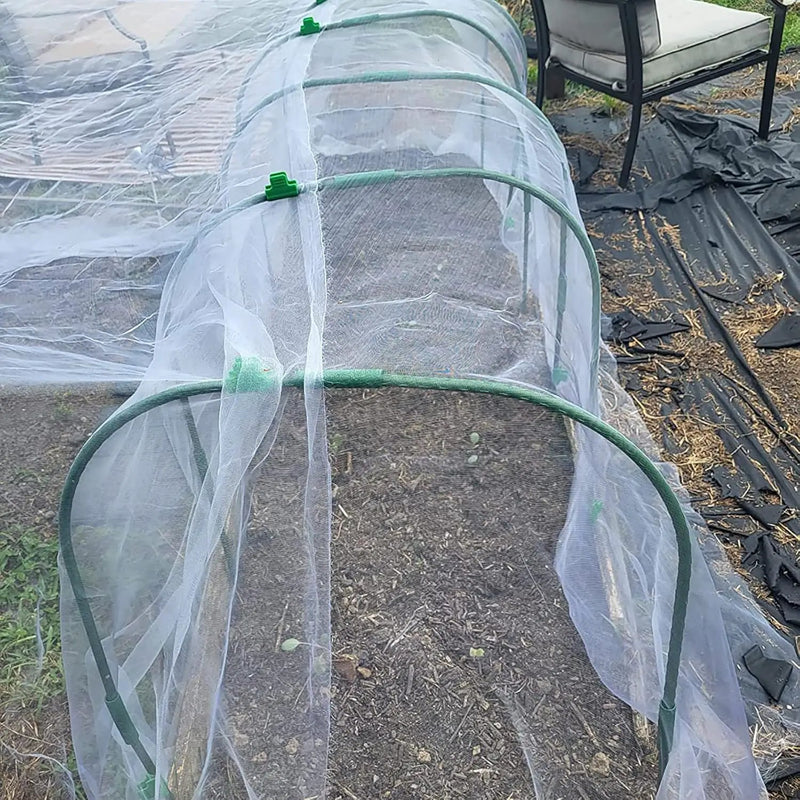 Garden Hoops Grow Tunnel for Raised Beds, 6 Sets 25.6" x 31.5" Rust-Proof Steel Greenhouse Hoops, Plant Support Garden Stakes Frame for Garden Fabric, Row Cover, Garden Netting by GreenHaven Gardens