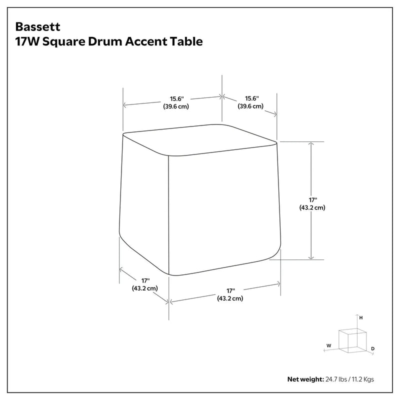 Bassett - Cast Aluminum Side Table - Brown by Unique Piece Furniture