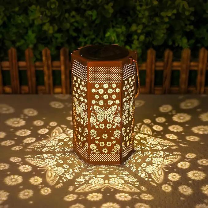 Butterfly Solar Lanterns Garden Decor - Birthday Gifts for Women Mom Grandma, Butterflies Solar Lantern Outdoor Waterproof Hanging Lights Outside for Yard, Patio, Lawn, Yard, Outdoor by GreenHaven Gardens
