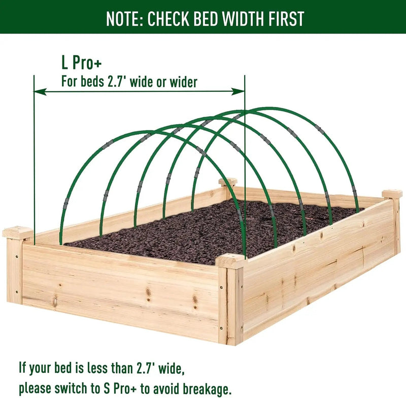 MAXPACE Greenhouse Hoops for DIY 2.7ft or Wider Grow Tunnel, Rust-Free Fiberglass Support Hoops Frame for Garden Fabric, Plant Support Garden Stakes, Gardening Supplies, 25pcs by GreenHaven Gardens