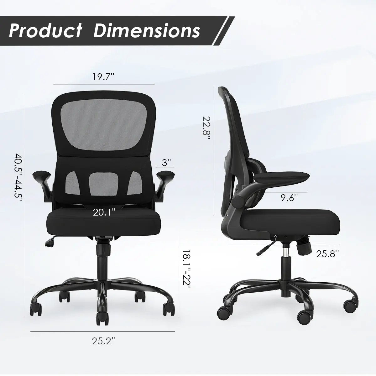 Ergonomic Mesh Office Chair with Lumbar Support by HouseOfZazla
