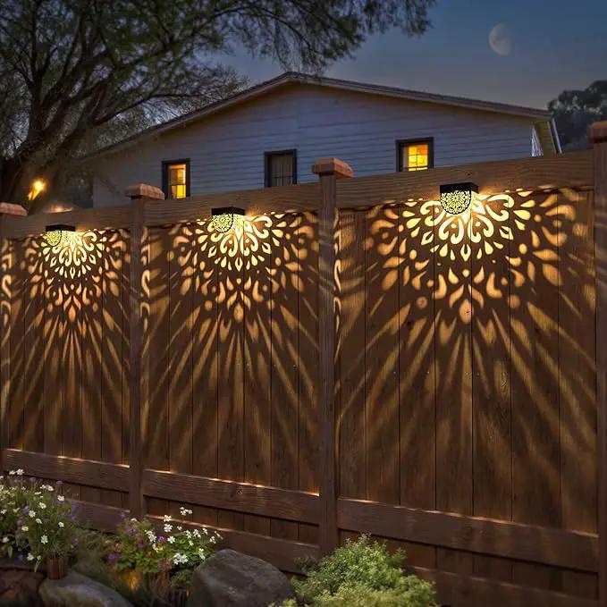 Solar Fence Lights 6 Pack Solar Deck Lights Outdoor Waterproof LED Solar Powered Step Wall Lights Outdoor Decorations Decorative for Front Door by GreenHaven Gardens