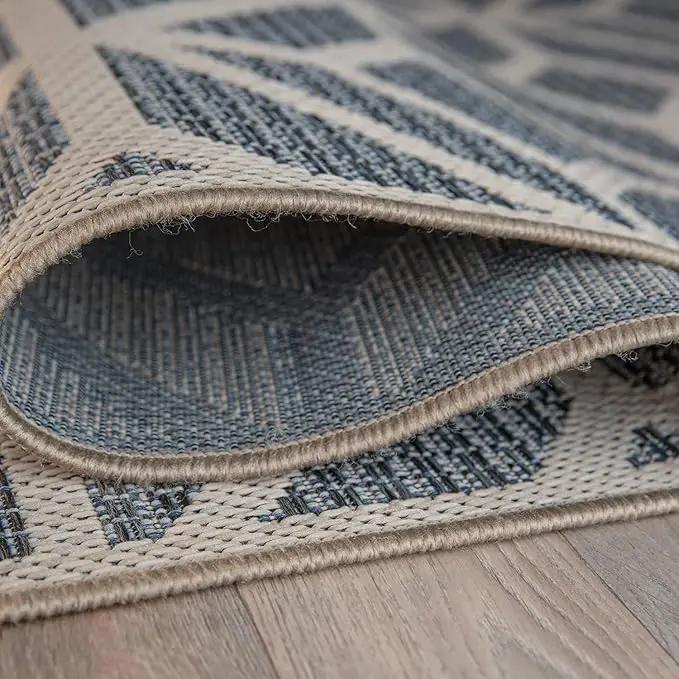 Rugshop Contemporary Geometric Indoor/Outdoor Area Rug 2' X 3' Blue by GreenHaven Gardens