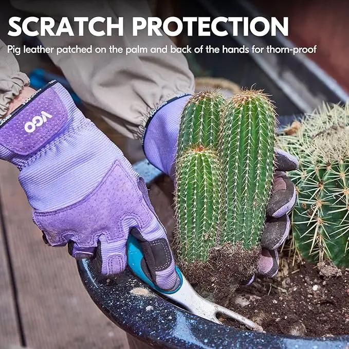 Vgo... Gardening Gloves Ladies,Safety Work Gloves,Touchscreen(Size M,Purple,SL7471) by GreenHaven Gardens