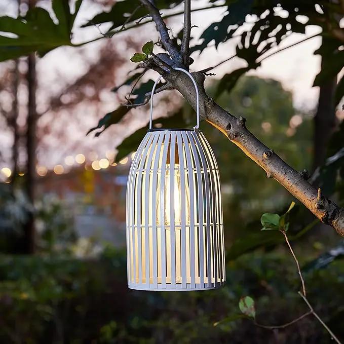 Solar Lantern Outdoor Waterproof Hanging Metal Birdcage Shaped Solar Powered Lantern Decorative Solar Light for Garden / Yard / Patio / Porch by GreenHaven Gardens