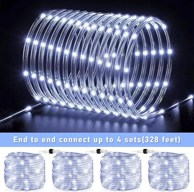 100FT 300 LED Rope Lights for Outside, Christmas String Lights with Waterproof 8 Modes, Connectable Plug in Fairy Lights for Indoor Bedroom Outdoor Patio Pool Garden Party Holiday Decor, White by GreenHaven Gardens