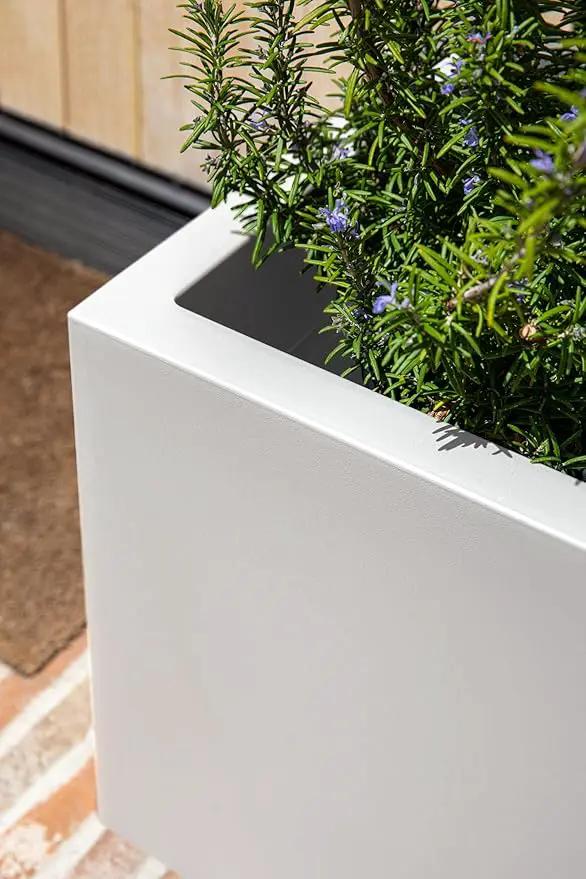 Veradek Block Series Cube Plastic Planter - Large Square Planter for Indoor or Outdoor Patio/Garden | Durable All-Weather Use with Drainage Holes | Modern Décor for Tall Plants, Trees, Flowers by GreenHaven Gardens