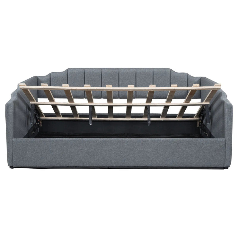 Modern Upholstered Daybed With Underneath Storage by Unique Piece Furniture