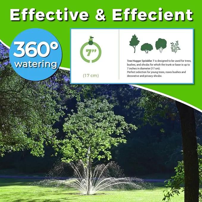 Tree Sprinkler with 360° Outward Direction | Water Sprinkler for Trees That Reaches The Nutrition Zone for Tree Root Watering (7") by GreenHaven Gardens