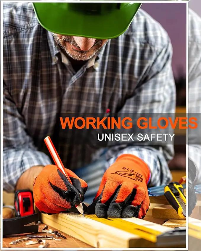 Nuogo 48 Pairs Gardening Gloves for Men Women Rubber Coated Safety Work Gloves Bulk for Gardening Construction Work by GreenHaven Gardens