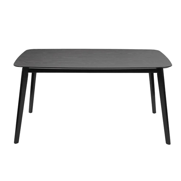 Retro Dining Table With Faux Wood Top