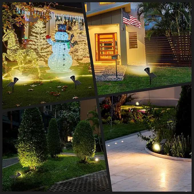 Solar Lights Outdoor, 2-in-1 Decorative Solar Landscape Lighting for Outside, IP67 Waterproof Garden Light Pathway Lighting Decor Led Landscape Lights for Yard Porch Fence Pool by GreenHaven Gardens