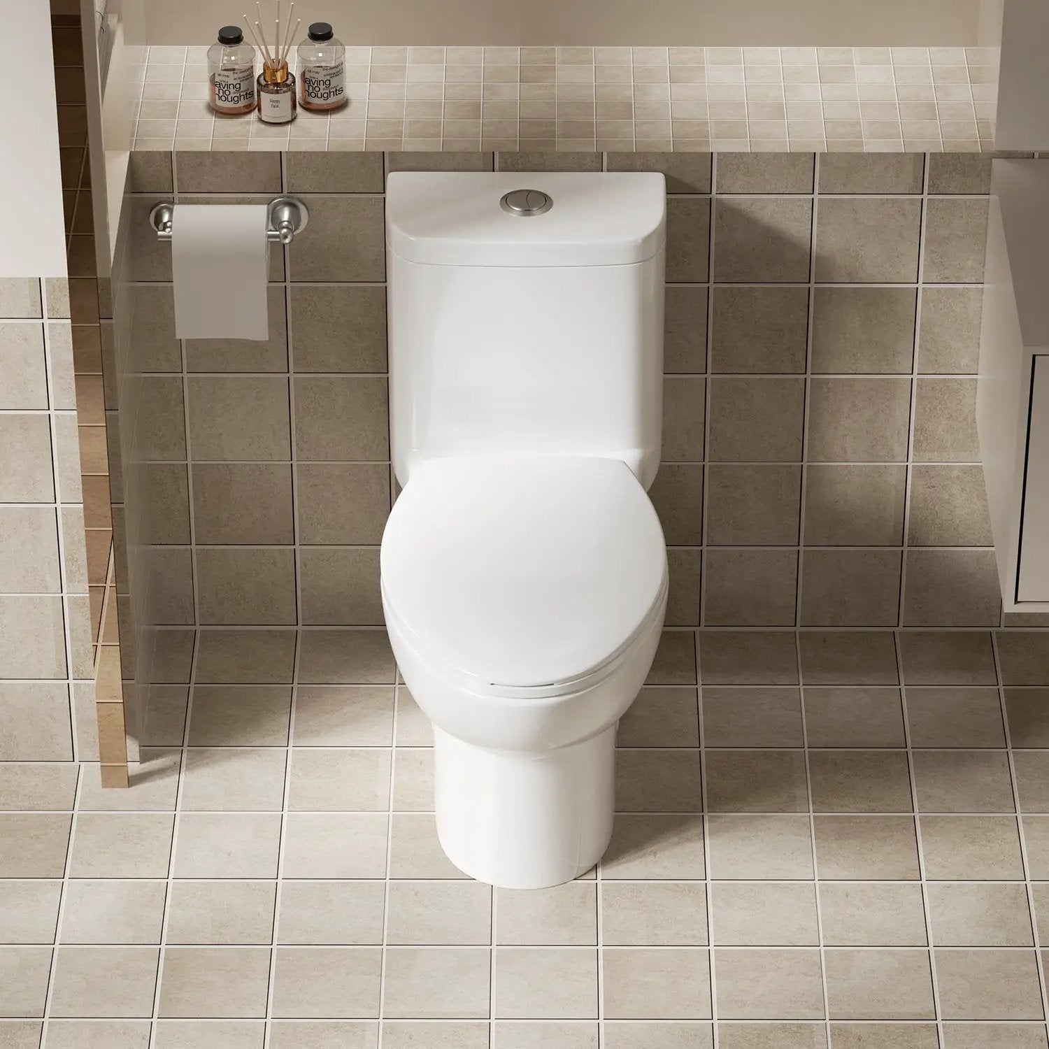 1.1/1.6 GPF Tornado Flush One-Piece Toilet with Comfort Chair Seat by HouseOfZazla