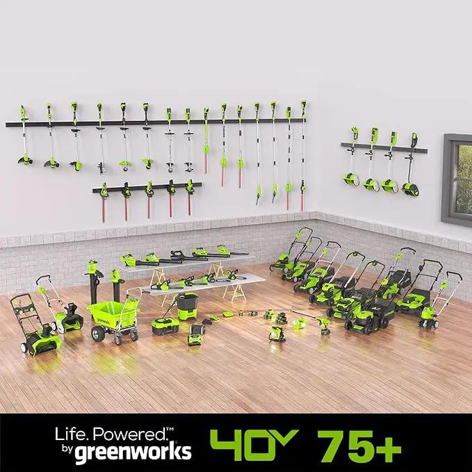 Greenworks 40V 21" Brushless Cordless (Self-Propelled) Lawn Mower (75+ Compatible Tools), 5.0Ah Battery and Charger Included by GreenHaven Gardens