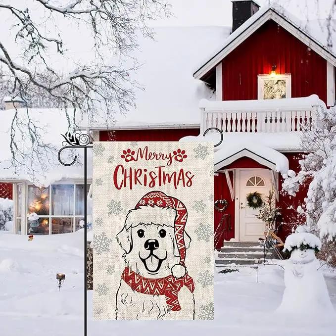 Seasonal Garden Flags Great Pyrenees Double Sided Flags Set of 11 Holiday Farmhouse Indoor Outdoor Yard Lawn Christmas Gifts Decorations 12.5x18 Inch by GreenHaven Gardens