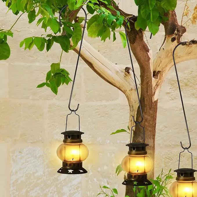 8 Pack 24 Inch Large Tree Branch Hooks Long S Hooks for Hanging Plants, Bird Feeder Hook for Tree, Metal Garden Hooks for Hanging Baskets, Plants, Lanterns Outdoor and Indoor Uses (Black) by GreenHaven Gardens