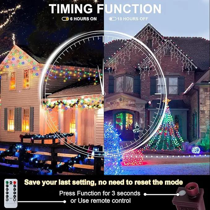 PEMOTech 432-LED 32.8FT DIY Decorative Lights with Remote & 8 Modes，Plug in Connectable Fairy Lights Timer for for Wedding, Storefront Decoration, Easter, Garden Parties & Waterproof Spring Nights by GreenHaven Gardens