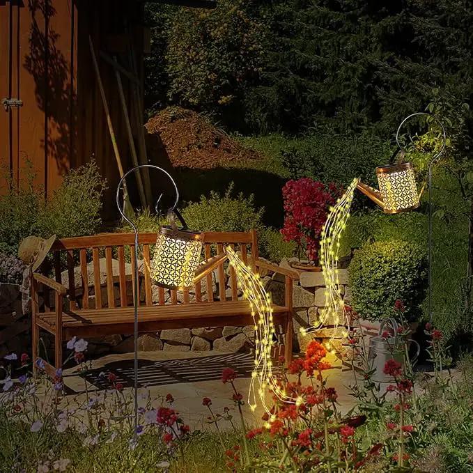 2 Pack Watering Can with Lights,Solar Lanterns Outdoor Hanging Waterproof Garden Decor,Solar Outdoor Garden Decorative,Decorations for Lawn Path Patio by GreenHaven Gardens