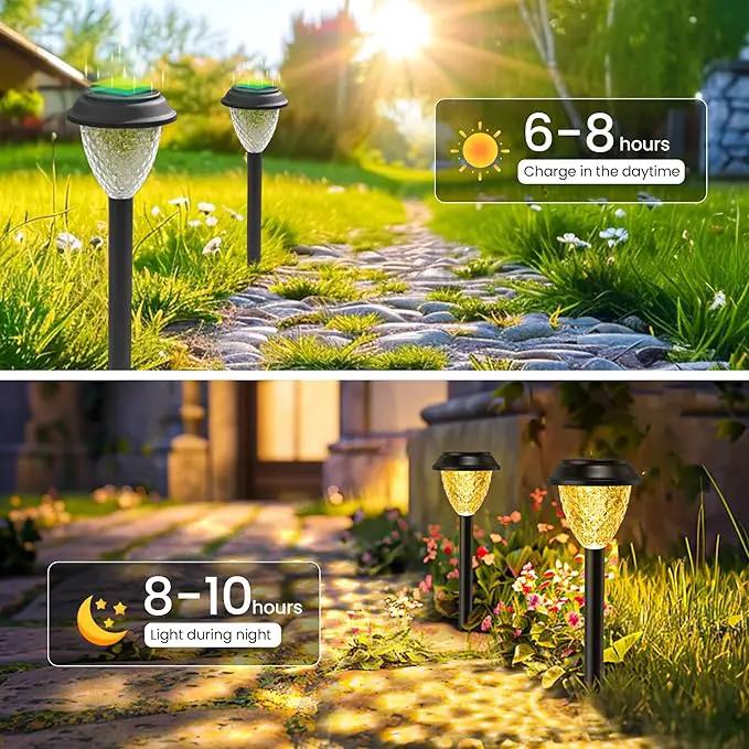 SOLPEX Solar Lights for Outside,10 Pack Solar Lights Outdoor Waterproof,Warm White Outdoor Solar Lights for Yard,Garden,Pathway,Patio and Landscape Lighting Decor by GreenHaven Gardens