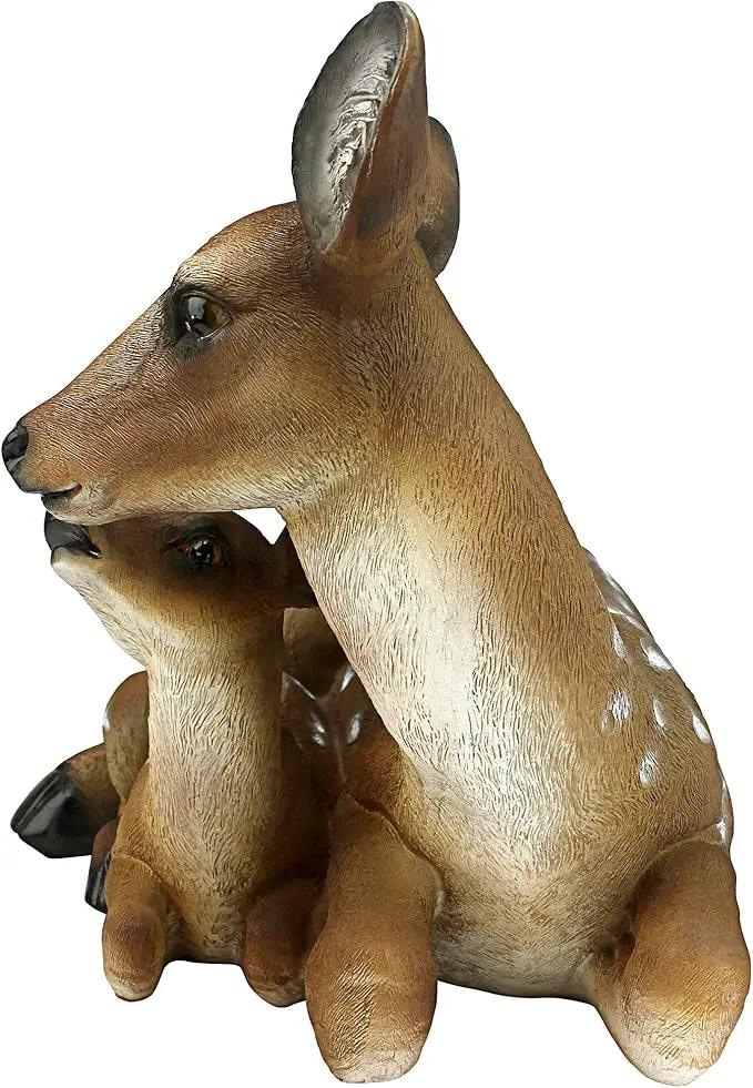 Design Toscano Mothers Love, Doe and Fawn Sculpture by GreenHaven Gardens