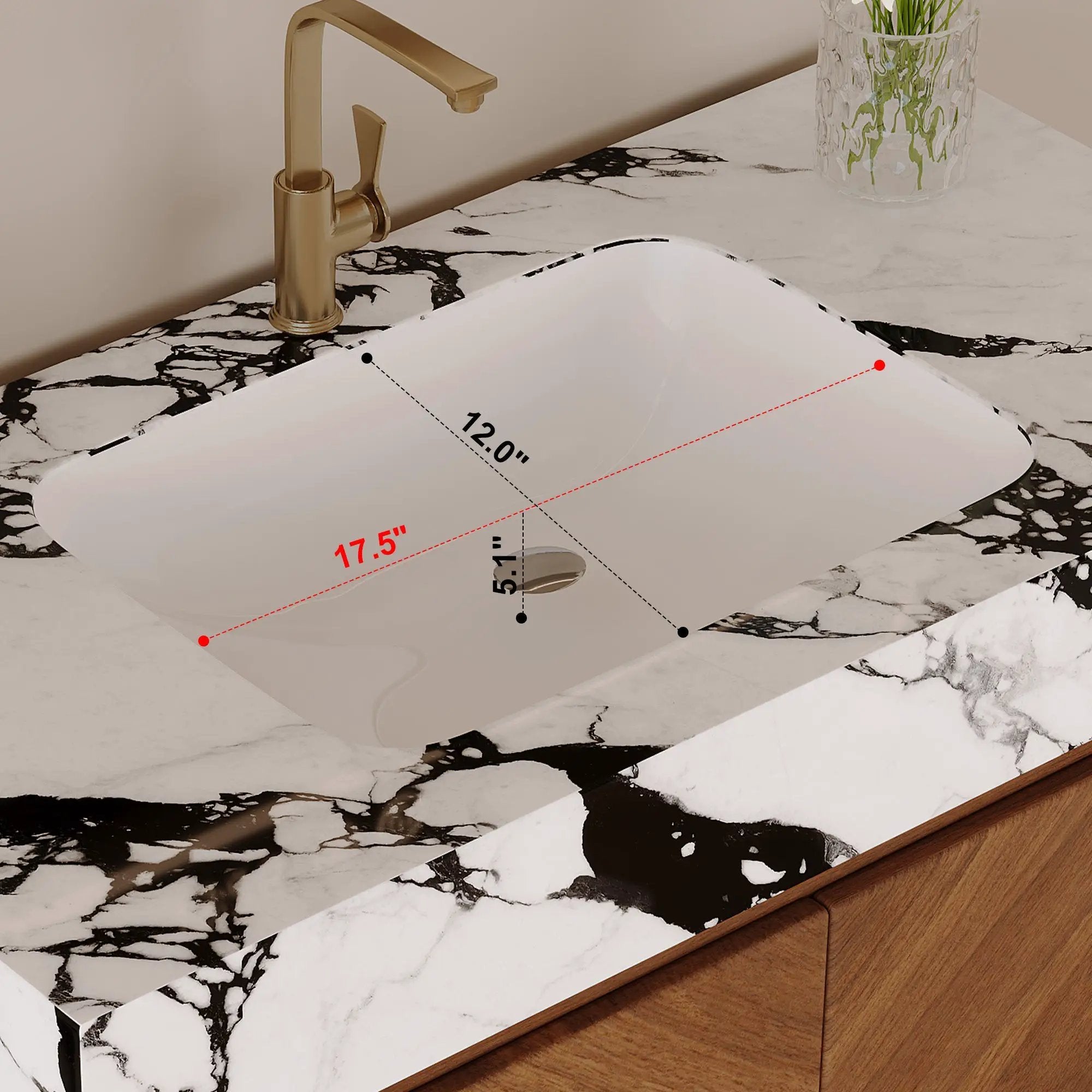 29.9" Modern Free-standing Bathroom Vanity with Ceramic Sink by HouseOfZazla