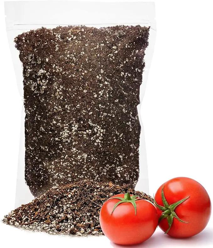 Organic Potting Soil for Tomato Plants - 1 Quart - Hand-Mixed with Natural Ingredients for Optimal Growth and Nutrient Retention by GreenHaven Gardens