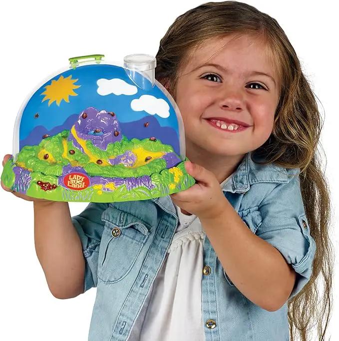 Insect Lore Live Ladybug Growing Kit | Ladybug Land Habitat | 10-15 Live Pink Spotted Ladybug Larvae Included by GreenHaven Gardens