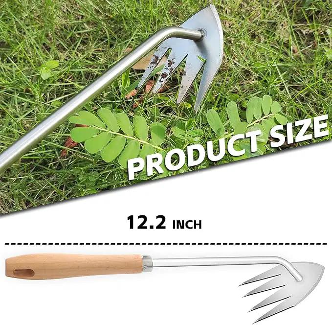 Japanese Weed Puller Tool Garden Tools Hand Weeder Tools - Gardening Hand Tools Weed Remover Tool for Vegetable Gardening Backyard Farm Planting & Weeding Removal Quick Work by GreenHaven Gardens