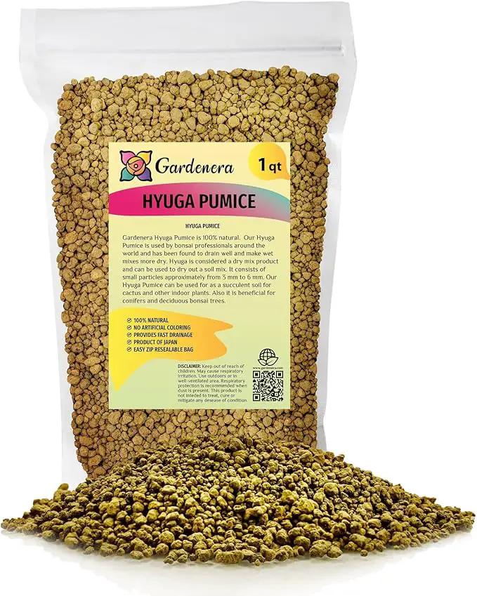 Japanese Hyuga Pumice - Premium Additive for Orchid & Bonsai Tree Soil |Professional Imported Sifted and Ready to Use (1 Quart Bag) by GreenHaven Gardens