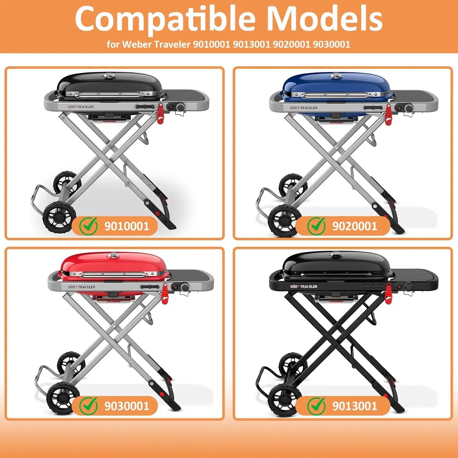 7034 Cast Iron Griddle for Weber 9010001 Traveler Portable Gas Grill, Replacement for Weber9010001, 9013001, 9020001 Gas Grill Accessories, Compatible with Weber Traveler Griddle Part by GreenHaven Gardens