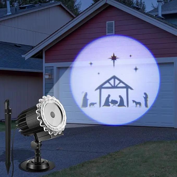 Tuanse Christmas Nativity Outdoor Projector Lights LED Flood Light Holiday with Stars for Xmas Party Garden Landscape Decoration by GreenHaven Gardens