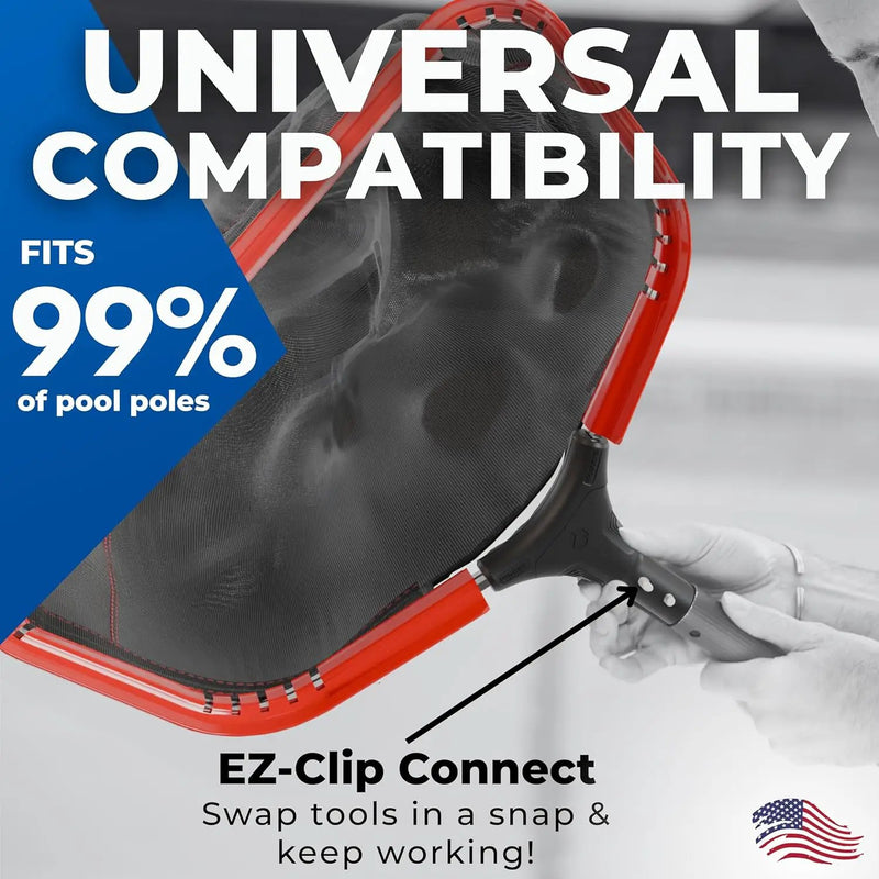 ProTuff 23" Fine Pool Net for PROS – “490 Promise” Unlimited Unconditional Replacement – Cleans 3X Faster Than Vacuum – Wide Pool Skimmer Net with Deep Bag for Easy Maintenance of Leaves, Bugs, Debris by GreenHaven Gardens