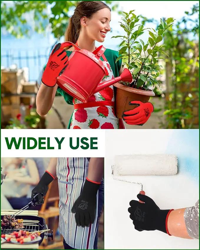 Nuogo 24 Pairs Gardening Gloves for Men Women Rubber Coated Landscaping Work Gloves Safety Work Construction by GreenHaven Gardens