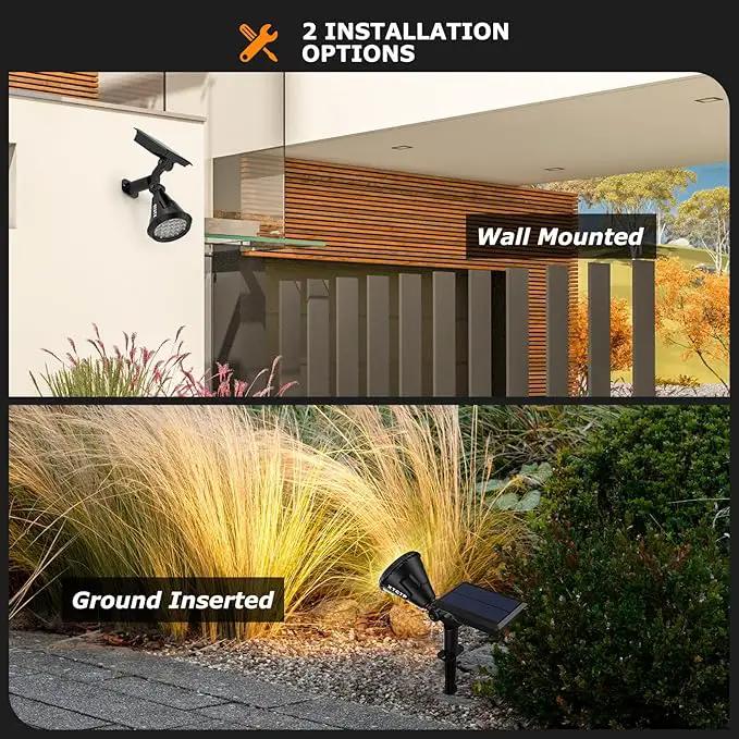 Solar Lights Outdoor, 2-in-1 Decorative Solar Landscape Lighting for Outside, IP67 Waterproof Garden Light Pathway Lighting Decor Led Landscape Lights for Yard Porch Fence Pool by GreenHaven Gardens