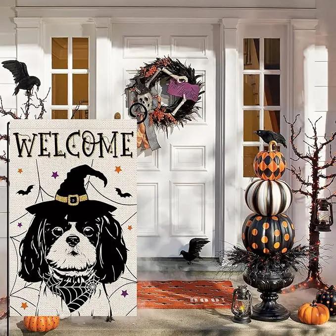 Seasonal Garden Flags Shih Tzu Double Sided Flags Set of 11 Holiday Farmhouse Indoor Outdoor Yard Lawn Chrismtas Gifts Decorations 12.5x18 Inch by GreenHaven Gardens