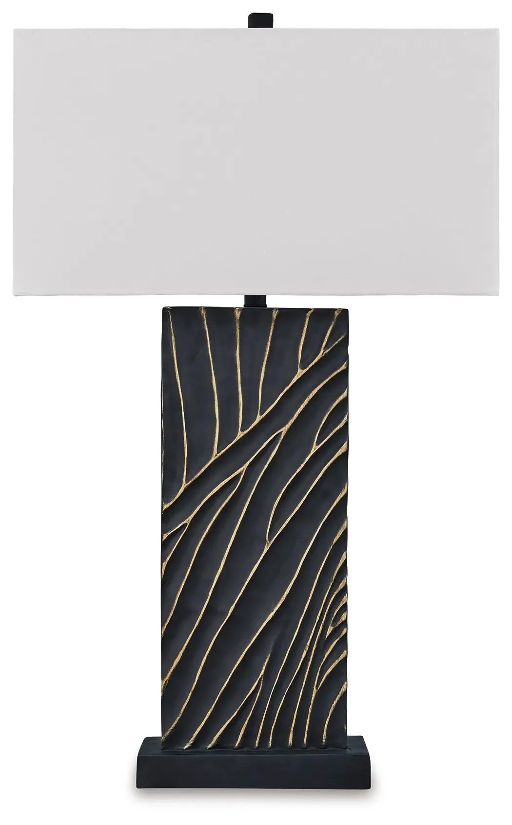 Bartlen - Poly Table Lamp - Black / Gold Finish by Unique Piece Furniture