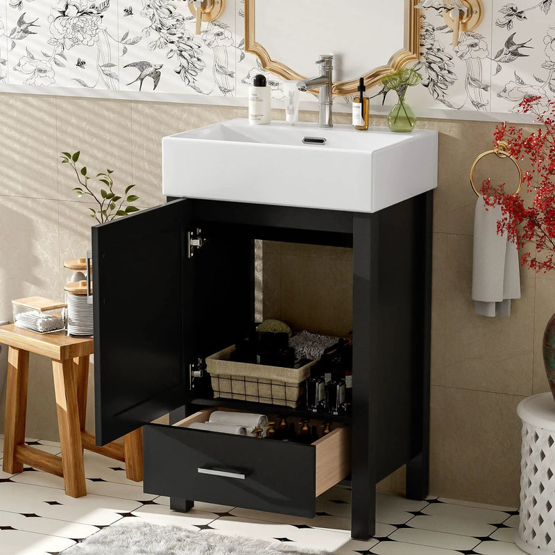 Bathroom Vanity With Sink, Frame And Drawer by Unique Piece Furniture
