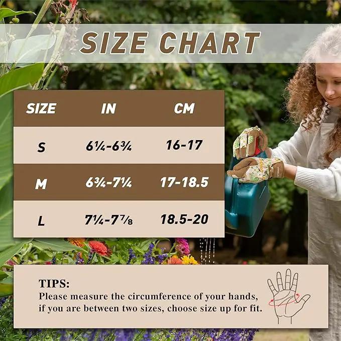HLDD HANDLANDY Work Gloves for Women and Ladies, Leather Gardening Gloves Flexible Mechanic Working Gloves by GreenHaven Gardens