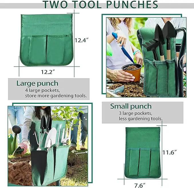 Foldable Garden Kneeler and Seat with 2 Gardening Tool Pouches Multiuse Bench with Soft Kneeling Pad,Gardening Gifts for Women Men Gardener Parent Elders Christmas by GreenHaven Gardens