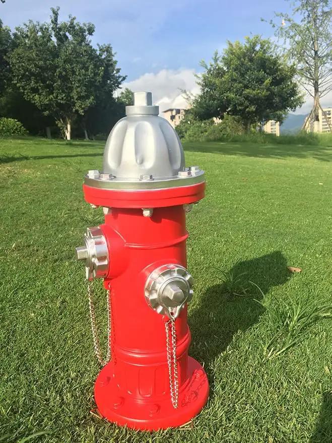 Fake Fire Hydrant for Dogs to Peed on, Dog Fire Hydrant Pee Post, 17.5" Backyard Decor Outdoor Statues Firefighter Gifts for Men (17.5") by GreenHaven Gardens