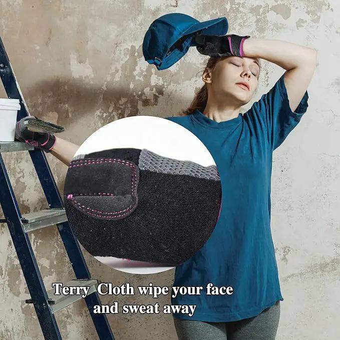 HANDLANDY Women Safety Work Gloves Utility Touch Screen Working Grip Glove for Yardwork Gardening Breathable Mechanic Gloves by GreenHaven Gardens
