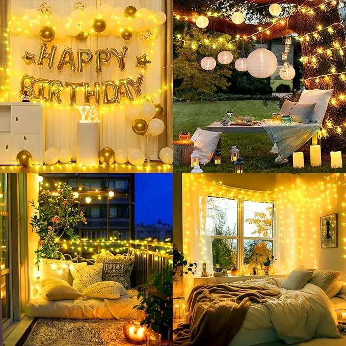 Heceltt 360 LED 118 FT String Lights Outdoor, 8 Modes Warm White Christmas Lights Plug in, IP44 Waterproof Led String Lights with Timer and Memory for Xmas Tree Yard Party Garden Decorations by GreenHaven Gardens