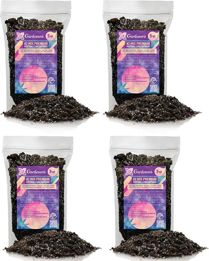 Premium Organic #1 Potting Soil Mix - Ideal Nutrient Blend for Robust, High-Yield, and Beautifully Blooming Outdoor Guerrilla Growing Plants - 20 Quart by GreenHaven Gardens