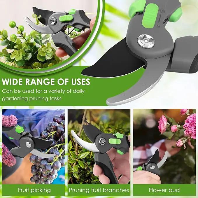 2 Pcs Pruning Shear Sturdy Steel Hand Pruner with Ergonomic Handle Efficient Gardening Shear Versatile Garden Pruner for Men Women Gardener by GreenHaven Gardens