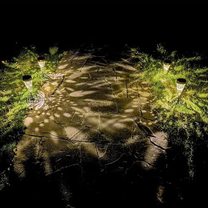 4-Pack Dragonfly Outdoor Decor Solar Pathway Lights, Metal Landscape Lighting for Outside Use: Patio, Yard, Lawn, Backyard, Walkway, Driveway – Gifts for Women, Mother, Grandmother by GreenHaven Gardens