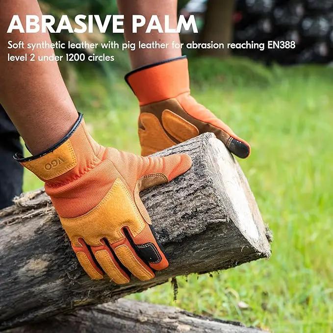 Vgo... 1-Pair Gardening Gloves Men, Safety Work Gloves, Puncture-proof, Thornproof, Touchscreen (SL7475) by GreenHaven Gardens