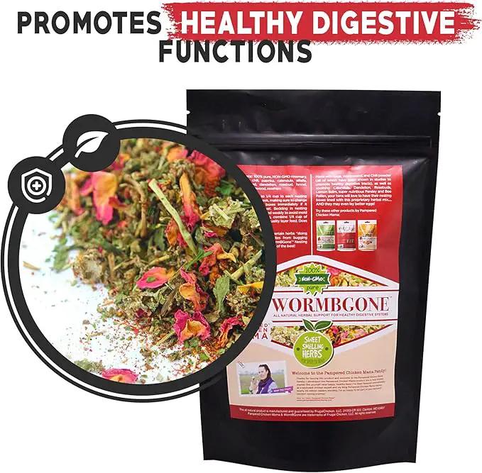 Non-GMO Backyard Chicken Nesting Herbs (4 lb) - Naturally Keep A Clean Coop Your Hens Will Love - Chicken Supplies and Feed WormBGone by GreenHaven Gardens