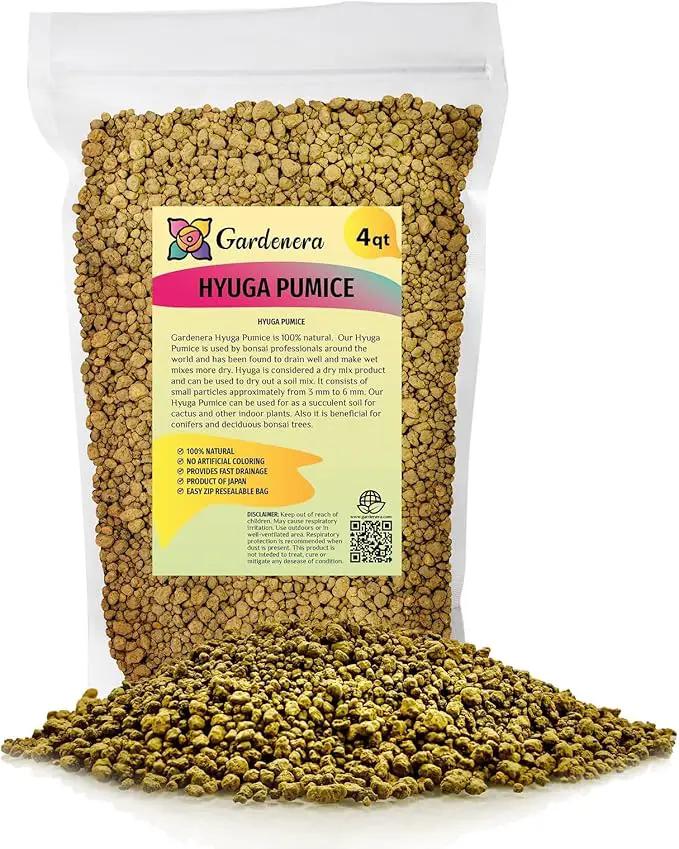 Japanese Hyuga Pumice - Premium Additive for Orchid & Bonsai Tree Soil |Professional Imported Sifted and Ready to Use (4 Quart Bag) by GreenHaven Gardens