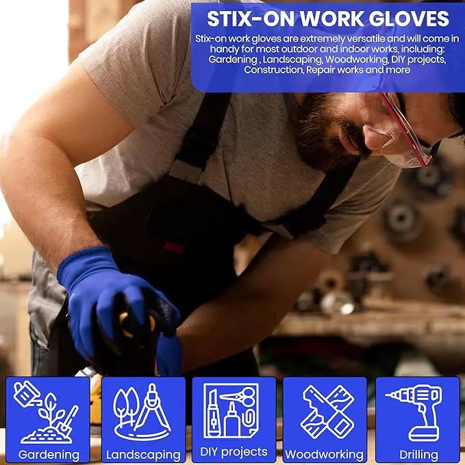 10 OR 20 Pairs Work Gloves–Heavy Duty Rubber Coated Safety Work Gloves–Multipurpose Gloves by GreenHaven Gardens